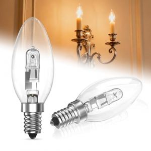Lustaled E14 Ampoules Bougie Blanc Chaud 2700K 80W C35 SES Ampoule E14 Petite Vis Dimmable 660LM AC 220-240V pour Plafonnier, Lampe de Table, Lampe d'appoint, Lampadaire, Chandelier- 2Pi&egrave;ces (Lustaled-EU, neuf)