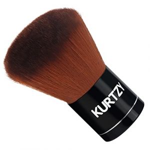 Kurtzy Pinceau Kabuki Maquillage - 7 cm - Pinceau Fond de Teint Synthétique de Qualité - Pour Poudre Liquide, Blush, Crèmes de Cosmétique, Mélange de Poudre Minérale, Polissage et Poinçonnage (Tinyyo Europe, neuf)