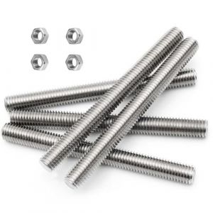 FarDeer 4Pcs Tige Filetée M6/M8/M10 Tige Filetée Entièrement -304 Inox Acier Tiges Filetées (M8x250mm*2pcs) (LIEGEFARDEER, neuf)