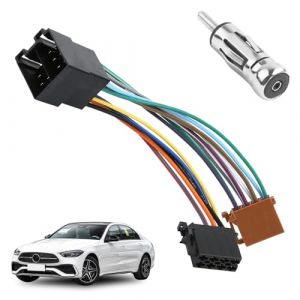 Menibeuty Adaptateur Autoradio ISO Set, Din Fixation 15+30 Enfichable Radio Adapter Prise, Adaptateurs ISO Autoradio pour 106 206 306 307 405 406 607, Stéréo Adaptateur Radio Voiture de Remplacement (liuaojuntxkjf, neuf)
