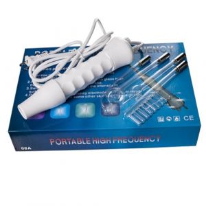 Huudngeje Appareil de Beaut&eacute; D'&Eacute;lectroth&eacute;rapie Portable Haute Fr&eacute;quence 4 en 1, Soins de la Peau Du, Comme Indiqu&eacute;, Spa en Plastique Derma 4, Prise UE Violette (Patrick MacDonald, neuf)