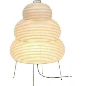 Lampadaire tr&eacute;pied chambre chevet salon salle &agrave; manger &eacute;tude Loft d&eacute;cor lampe de bureau lampe de Table en papier de riz blanc (AZON-HW, neuf)