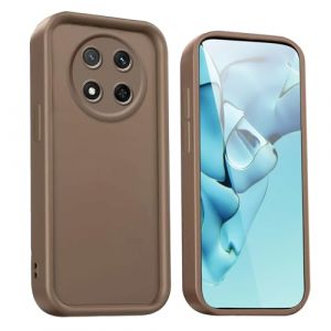 WBWONE Coque pour Huawei Honor Magic 7 Lite / Magic7 Lite - &Eacute;tui en Silicone Premium avec Design &Eacute;l&eacute;gant et Housse Antichoc - Brun (Welldan, neuf)