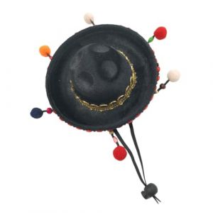 LIFKOME Mini Chapeau Mexicain Boh&egrave;me L&eacute;ger Avec Jugulaire, Accessoire Carnaval Femme Pour F&ecirc;tes Costum&eacute;es Et Concerts, Design Mexicain Unique, Taille Mini, Coloris Naturel (hdybs, neuf)