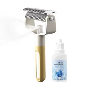 Brosse Pour Chien Contre La Chute Des Poils - Multifonctionnelle Et Double Face - Brosses Pour Les Chats D'Intérieur | Pour Chiots & Chatons de Taille Petite Moyenne & Grande pour Massage & Nettoyage (Rui’s Pro Hub, neuf)
