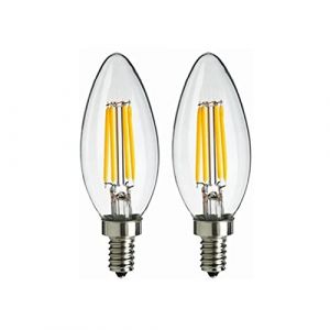 ANTYX 12v LED Ampoule 4W 400LM DC 12 Volt Basse Tension E14 Base (2700K White White) 40W &eacute;quivalent - Syst&egrave;me d'alimentation de la Batterie 12 Volet Hors r&eacute;seau &Eacute;clairage Solaire - 2 Pack (ANTYANXUAN, neuf)