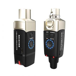 Xvive U3C Système de Microphone sans Fil Émetteur et Récepteur XLR sans Fil 2,4 GHz pour Microphone à Condensateur, Mixeur Audio, Système de Sonorisation et Appareil Photo Reflex Numérique (MEMTOP, neuf)