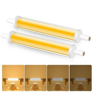 R7S LED 118mm Dimmable, 7.7W 230V 850LM Blanc Chaud 3000K R7S Ampoules LED, &Eacute;quivalent Pour 100W J118 R7S Ampoules Halog&egrave;nes, Pas De Flicker, 2PCS (BVCL, neuf)