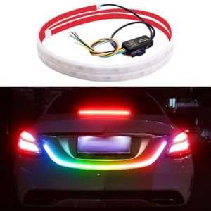 Bande Lumineuse LED pour Capot de Voiture,Bande Lumineuse LED de Jour de 59 Pouces,Bande Lumineuse LED Flexible pour Voiture,Feux arrière de Coffre,Clignotants,Feux de freinage pour Voitures,camions (Lcxecnw, neuf)