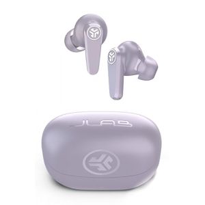JLab Go Pods ANC - &Eacute;couteurs sans Fil Bluetooth avec r&eacute;duction de Bruit Active Hybride - 26h d&rsquo;autonomie, r&eacute;sistant &agrave; la Transpiration IP55, Son Personnalisable Via appli, appels clairs, Lilas (Jlab Audio, neuf)