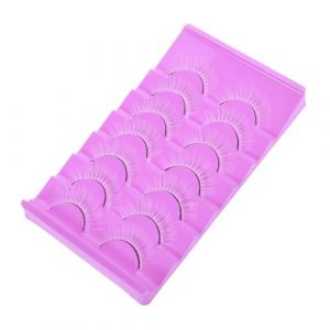 TOPBATHY 7 paires Faux Cils Blancs Naturels pour Cosplay Maquillage de F&ecirc;te Confortables et Faciles &agrave; Utiliser Design D&eacute;licat pour Look Sp&eacute;cial (Parham Ring, neuf)