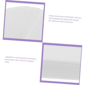 Veemoon 520 Pièces Papier de Défrisage Jetable pour Salon Feuilles de Protection pour Mèches Adapté Aux Défrisages Chauds et Froids Papier de Coiffure pour Boucles et Texture (Quiet Window, neuf)