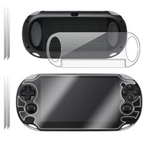 TECHGEAR [2 Pack] Protection d'&Eacute;cran pour Sony PlayStation PS Vita, Film de Protection Avant & Arri&egrave;re avec Chiffon de Nettoyage et Carte d'Application Compatible pour Sony PlayStation PS Vita (TECHGEAR Solutions, neuf)