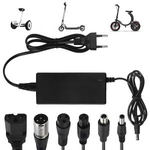 Ketliyaze Chargeur Trotinette Electrique, 42V 2A Chargeur Hoverboard avec 6 Connecteurs, Chargeur Universel Batterie de Trottinette pour Xiaomi M365/Pro 2, Hoverboard, Scooter Électrique, Monocycle (XianBei, neuf)