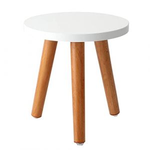 Tabouret de Plante Tabouret de Fleur Tabouret D'affichage, Petit Support de Plante de Table D'appoint Rond en Bois, Support de Support en Pot de Fleur Moderne, Support de Jardinière Haut(20*22) (BOLONIYA, neuf)