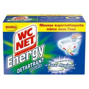 WC Net Energy Détartrant Poudre 6 Sachets 60g (Lot de 2 boîtes Soit 12 sachets) (TECHNOSMAR, neuf)