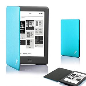 Forefront Cases Étui pour Kobo Glo HD (et Kobo Touch 2.0) (Modèle: 2015) - Mince et Léger, Fonction Automatique Veille/Réveil Intelligente Étui, Coque (Housse) de Protection - Bleu Ciel (Forefront Cases, neuf)