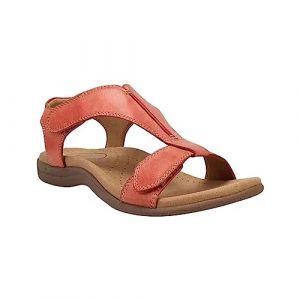 Sandales Femme Été Chaussure Orthopédiques En Cuir De Marche Confortable À Bout Ouvert Sandale Randonnee Chaussures Loisirs Ete Pieds Larges (Pastèque rouge,38) (WOZOW, neuf)