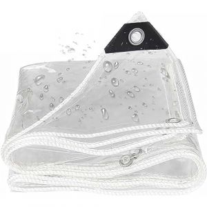 Amunpitic B&acirc;che Transparente Ext&eacute;rieur 2.2x3m, Baches de Protection Transparente &eacute;Paissie, R&eacute;Sistante Aux Rayons UV Et &agrave; La Neige, pour Meubles de Jardin, Plantes, Serre, Toit (LIMENGUS, neuf)