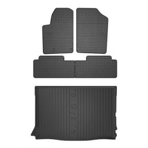 MOTOS Kit de Tapis de Voiture et de Tapis de Coffre en Caoutchouc pour Citroen Berlingo I 1996-2005 Am&eacute;liorez Votre Confort de Voyage avec Tapis antid&eacute;rapant Voiture ElToro- Tapis de Sol Voiture Tous (MOTOS EU, neuf)