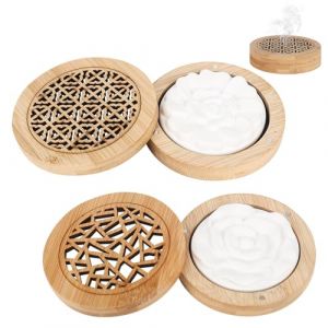 bssmmai Lot de 2 Pierres diffuseur platre,Support huiles essentielles,Palais parfumée diffuseur Galet,Pierre Huile Essentielle (fuzhoubingsishemikejiyouxiangongsi, neuf)