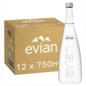 evian Still Lot de 12 bouteilles d'eau min&eacute;rale en verre 750 ml (GocciadiVino, neuf)