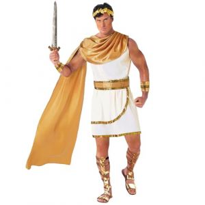 Morph Deguisement Romain Homme, D&eacute;guisement Romain Homme, Costume Dieu Grec, Toge Romaine, Deguisement Grec Adulte, D&eacute;guisement Mythologie, Costume Halloween Adulte, Carnaval 3XL (Morph Costumes, neuf)