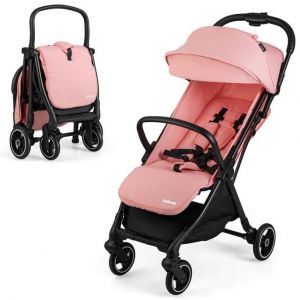 DREAMADE Poussette Canne Bébé 0-3 Ans à 15 kg,Poussette Légère Compacte avec Harnais à 5 Points,Dossier&Repose-pieds Réglables,Auvent,Frein,Pliage d'Une Main (Rose) (DREAMADE, neuf)