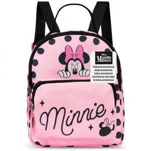 Get Trend Disney Minnie Mouse Sac à Dos Fille Tout-Petit Sacs de Voyage à Bandoulière Crèche Maternelle Mode Idée Cadeau (Rose Minnie Mouse) (Get Trend., neuf)