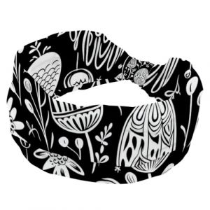 Bandeau turban pour femme, motif &oelig;uf de P&acirc;ques, lapin, noir et blanc, doux, extensible, n&oelig;ud torsad&eacute;, accessoire pour cheveux tendance (ocenuttldat, neuf)