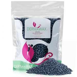 Perles de cire &eacute;pilation sans bande cire pelable &eacute;pilation femme homme &ndash; Dermawax Azul&egrave;ne cire professionnelle visage maillot int&eacute;gral aisselles jambes &ndash; 2 kg (Dermastil Cosmetics GmbH, neuf)