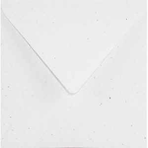 Netuno 100 enveloppes carrées écrues 155 x 155 mm 130g Flora Anice enveloppes écologiques élégantes papier naturel enveloppe vintage pour invitations faire-part mariage cartes de voeux Noël lettres (netuno, neuf)
