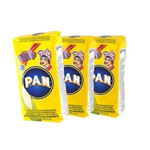 Harina de Maiz Blanco precocida , 3 x 1kg / Farine de maïs blanche, précuit sac de 1,0 kg de Colombie - Venezuela - (Masala Wala, neuf)