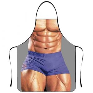 PYRUVAE Tablier Barbecue Homme, Tablier de Cuisine pour Homme, Tablier de Cuisine pour Homme, R&eacute;glable &Eacute;tanche Noir Tablier BBQ personnalis&eacute; pour Barbecue F&ecirc;te, F&ecirc;te des P&egrave;res, Anniversaire, No&euml;l (4) (SVF TUNDER PRICE, neuf)