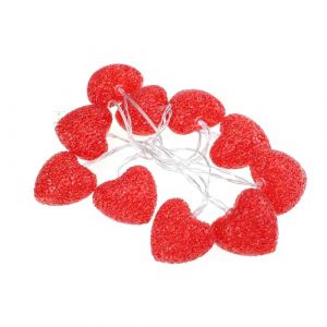 TEHAUX Guirlande Lumineuse Cœur LED USB Lampes Rouge Décorative Romantique pour Chambre Saint-valentin et Mariage (Breamblue N, neuf)