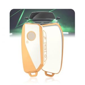 LELNOOS Coque Cl&eacute; Voiture, Silicone &Eacute;tui Cle Etui Clef Protecteur Cache Cles pour BMW S&eacute;rie 1 2 5 X1 U11 X2 U10 X3 X5 X6 X7 XM IX ix1 ix2 i4 i5 i7 F70 F40 U06 G05 G61 G70 520 218d 220i 550e M Sport (LELNOOS, neuf)