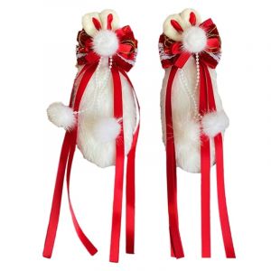 Bandeau polyvalent avec oreilles de lapin/épingle à cheveux/béret pour filles - Coiffe de soubrette pour costumade - Diadème délicat pour toutes les occasions pour filles (guangzhoutiehukejiyouxiangongsi, neuf)