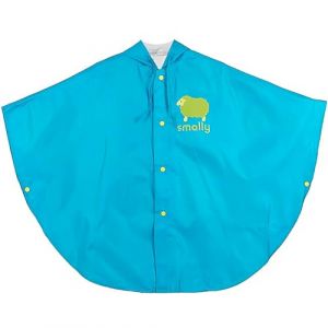 LATRAT Cape de pluie pour enfant, unisexe, pour enfants, cape, imperméable, à capuche, 100 % imperméable à la pluie et respirante, bleu, 50-62 (LATRAT Direct, neuf)