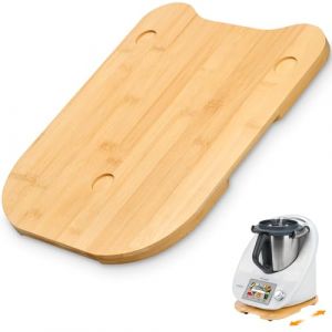 BJNN Planche Coulissante pour Thermomix TM6 TM5 Planche Support pour Thermomix Planche à Roulettes pour Thermomix Déplacement Rapide, Plateau pour Thermomix TM6 TM5 avec Roulettes (Bambou) (SIA LEIT WD LTD, neuf)