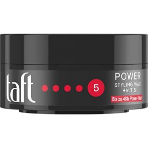 Taft Cire coiffante Power avec niveau de tenue 5 (75 ml), structurée comme une cire capillaire et tient comme un gel capillaire, sans coller, pour une tenue jusqu'à 48 h (Nikilko2017, neuf)