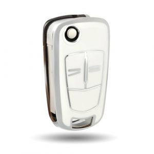 OFFCURVE Etui a Cle Voiture Coque Clé, Étui à Clés TPU Couvre Clef 2 Boutons pour Opel Vauxhall Astra Zafira Adam Insignia Mokka Corsa Signum Tigra Meriva Cascada Vectra Omega Agila Caravan (OFF CURVE EUR, neuf)