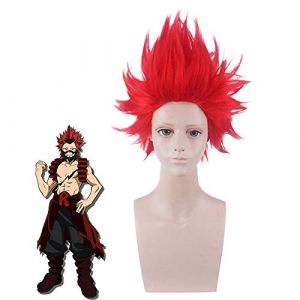 Mon héros académique Kirishima Eijiro Cosplay perruque Boku pas de héros académique/académie rouge courte perruque de cheveux en Fiber résistante à la chaleur (good stuff A, neuf)