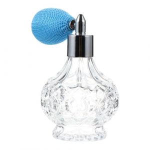 POPETPOP Flacon de Parfum Verre avec Poire Airbag Vaporisateur Rechargeable Transparent pour Voyage et Usage Quotidien Contenant &Eacute;l&eacute;gant (Riser Treasure, neuf)