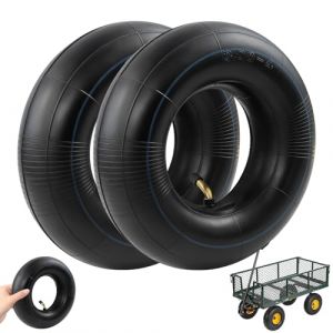 BEASAFY 2 Pi&egrave;ces 3.00-4'' Chambre &agrave; Air Brouette, 225 &times; 65 mm Chambre a Air Trotinette Electrique, Caoutchouc Tubes Int&eacute;rieurs de Remplacement avec Valve Coud&eacute;e pour Roue Brouette (Meianan EU, neuf)