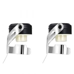 Bouchon Champagne et bouchon bouteille vin Acier Inoxydable, 2 Pi&egrave;ces, Bouchon de Bouteille de Vin P&eacute;tillant, Bouchon Bouteille Champagne r&eacute;utilisable, pour garder le vin frais, accessoires vin (TianJinYiChenShangMaoYouXianGongSi, neuf)