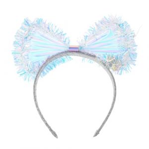 Gatuida Cerceau de tête d'arc brillante Cerceau de cheveux clignotant LED Band de cheveux brillant Bandeau de poils à arc à LED bande de clignotement lumineux Party Light Up Bandband PVC (Queenie ruy, neuf)
