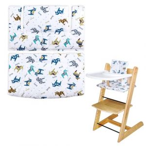 LLHQAMT Coussin de Chaise Haute, Doux et Confortable pour Housse de siège bébé avec Motifs Mignons, pour Tripp Trapp Coussin bébé Rend bébé Assis Plus sûr et Plus Confortable(Dessin Animé Pon) (Tengest, neuf)