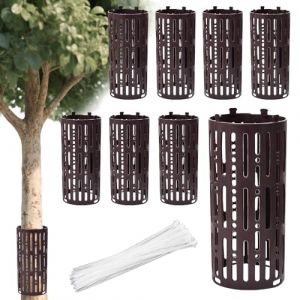 Zuxbolf 10 Pièces Protection Tronc Arbre 20 x 30 cm Protection de Tronc d'arbre Extensibles avec 100 Attaches Protection Tronc d’Arbre Plastique Protection Arbre Contre Chat, Animaux, Tondeuses (PAULS PETERSONS, neuf)