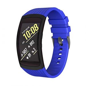 NotoCity Bracelet Fit 2/Bracelet Fit 2 Pro Compatible Samsung Gear, Bracelets Smartwatch en silicone de remplacement Compatible Samsung Gear Fit 2/Fit 2 Pro (NotocityEU, neuf)