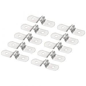 QUARKZMAN 0,2 Pouce Rigide Collier de Serrage x 45 Pcs Inox Acier Tension Attache Grillage Rigide Clips pour Tuyau Fixation (QUARKZMAN, neuf)